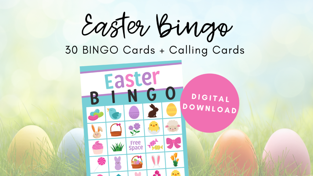 Easter Bingo Download - Family Easter Event