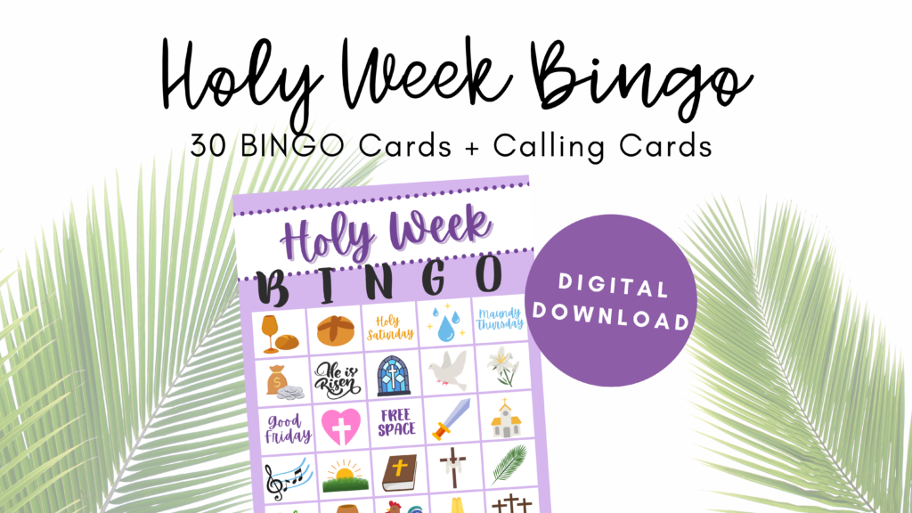Holy Week Bingo Download - Family Easter Event