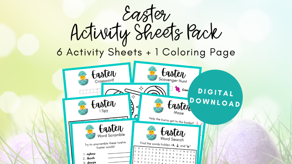 Easter Activity Sheets Download - Family Easter Event